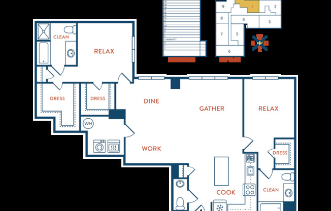 2 beds, 2.5 baths, 1,634 sqft, $5,213