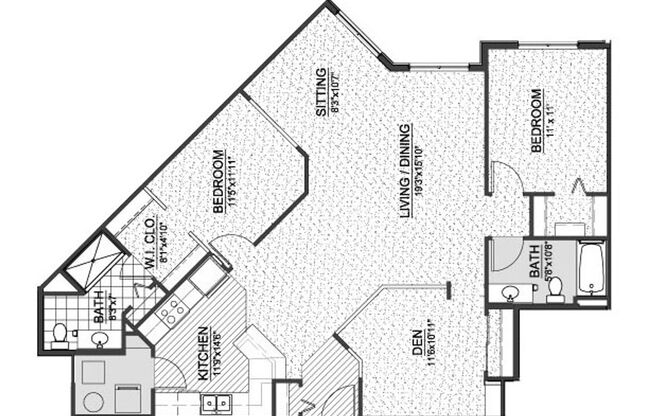 2 beds, 2 baths, 1,368 sqft, $2,250, Unit 513