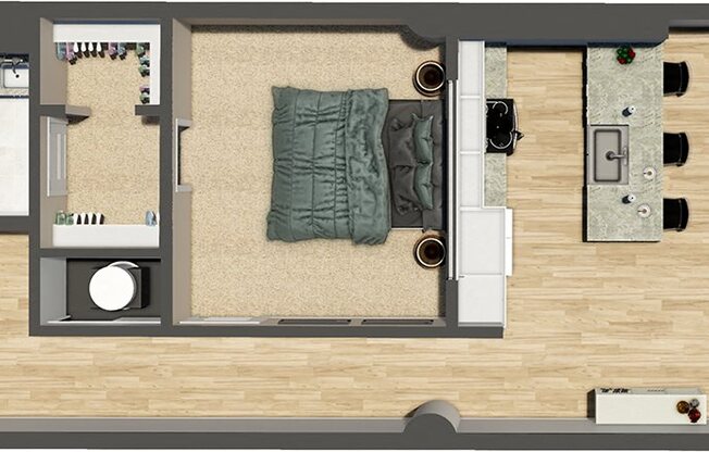 1 bed, 1 bath, 1,045 sqft, $1,836