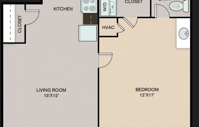 1 bed, 1 bath, 1,029 sqft, $1,049