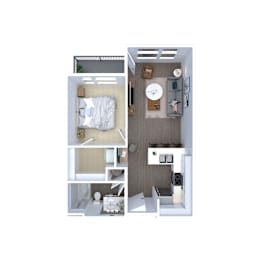 1 bed, 1 bath, 711 sqft, $1,700