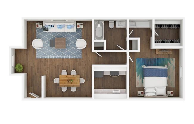 1 bed, 1 bath, 737 sqft, $939