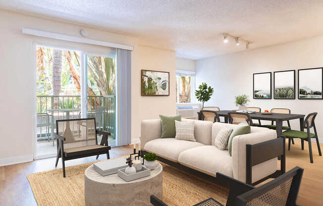 Living Room with Hard Surface Flooring