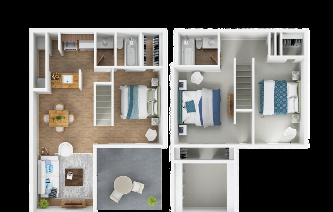 3 beds, 2 baths, 1,300 sqft, $1,239, Unit 83001