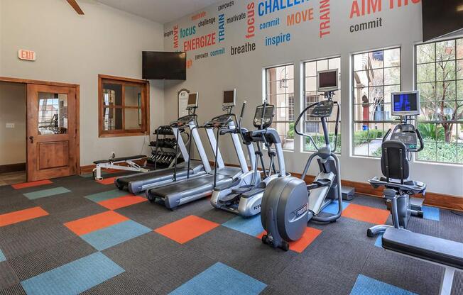 Club-Quality Montecito Pointe Fitness Center in Las Vegas, NV Apartments for Rent