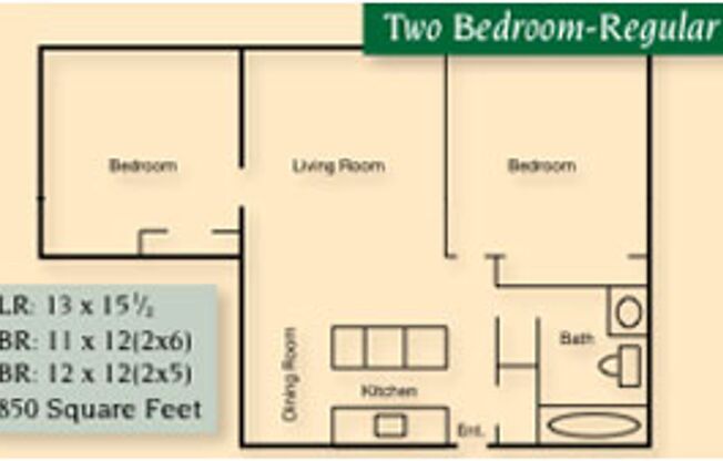 2 beds, 1 bath, 850 sqft, $925, Unit 4