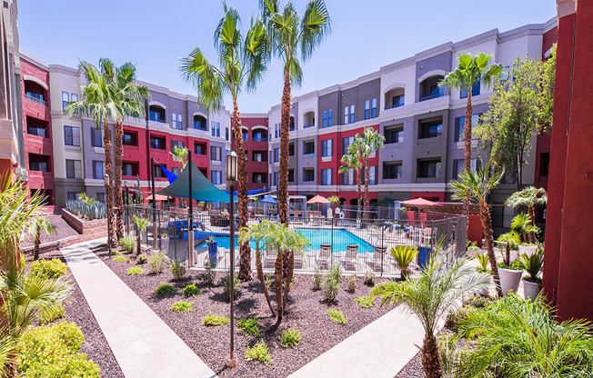 Pool Arial View at Alanza Place, Phoenix, Arizona
