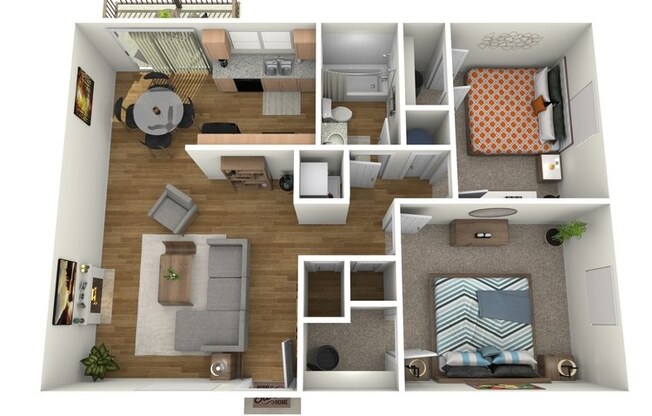 2 beds, 1 bath, 812 sqft, $1,400