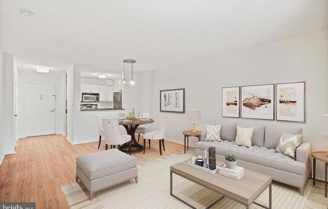 Gorgeous and Airy 1bd/1ba in Glover Park with parking and a balcony!