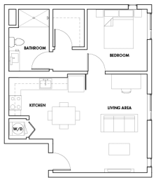 1 bed, 1 bath, 737 sqft, $2,184