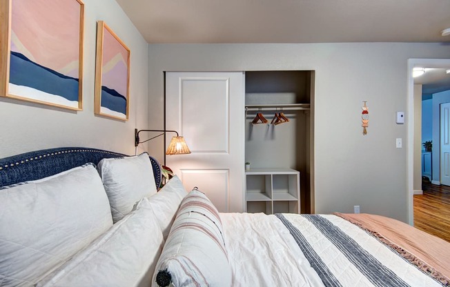 Everett Apartments-  The Lynx Bedroom and Closet