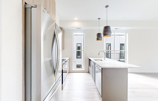 A modern kitchen  at One West Drive Apartments, Excelsior, 55331