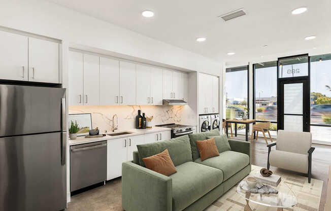 Kitchen with Stainless Steel Appliances