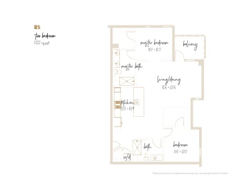 2 beds, 2 baths, 1,322 sqft, $4,670