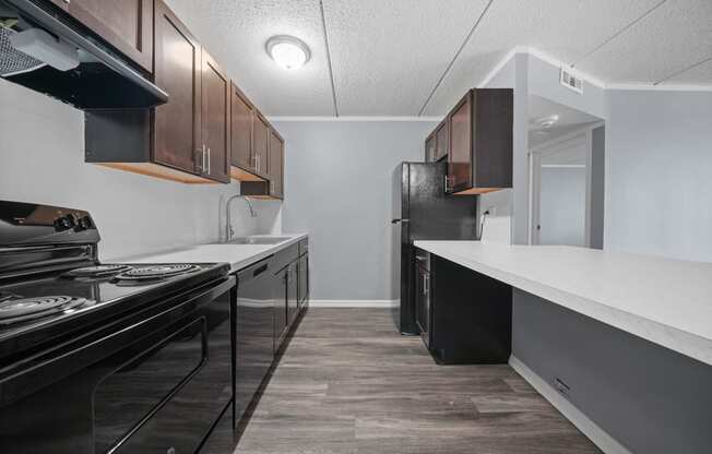 Renovated Kitchen at Woodland Ridge Apartments in Woodridge, IL