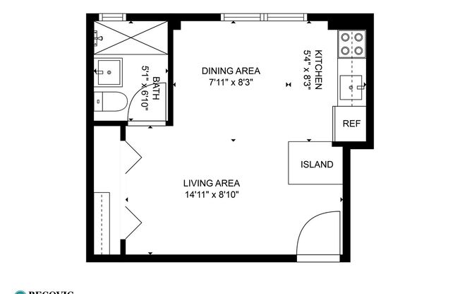 Studio, 1 bath, 250 sqft, $1,275, Unit 7450-32