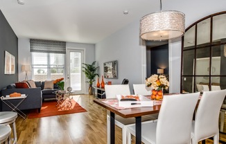 Dining Area With Living Space at The Monarch, East Rutherford, NJ, 07073