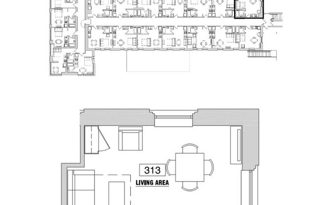 Studio, 1 bath, 292 sqft, $1,199, Unit 313