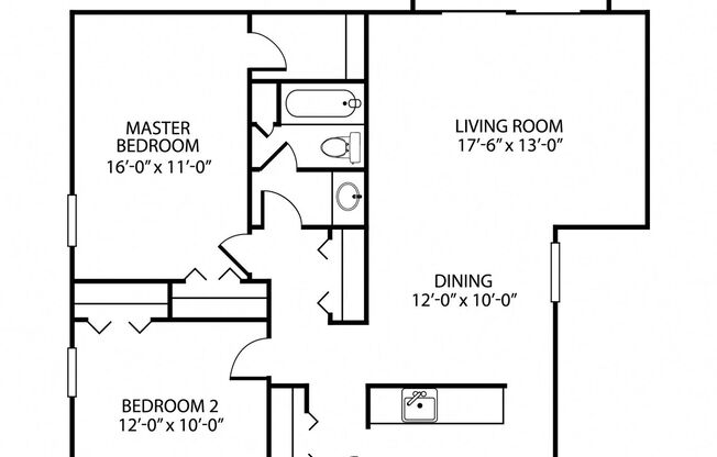 2 beds, 1 bath, 1,044 sqft, $2,250, Unit 05-05