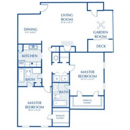 2 beds, 2 baths, $1,848