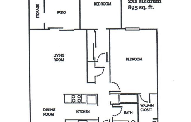 2 beds, 1 bath, 825 sqft, $1,199, Unit 248