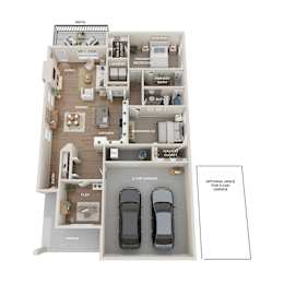 2 beds, 2 baths, 1,512 sqft, $3,402