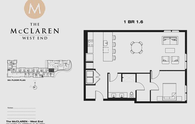 1 bed, 1 bath, 766 sqft, $2,542, Unit 930
