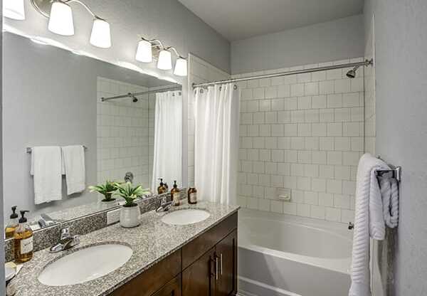 The Gate Apartments Model Unit Bathroom