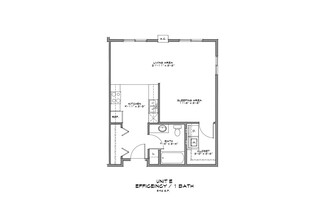 1 bed, 1 bath, 596 sqft, $850, Unit 214