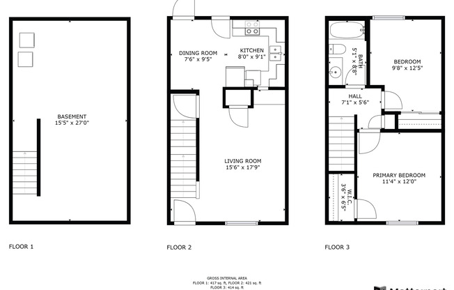 2 beds, 1 bath, 1,252 sqft, $900, Unit 6