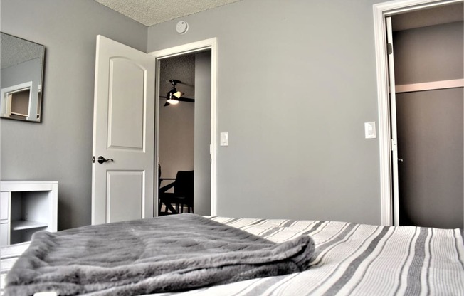 Closet in bedroom at Sunnyvale Town Center, California, 94086