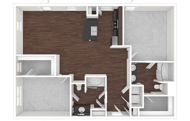 2 beds, 2 baths, 1,199 sqft, $2,085