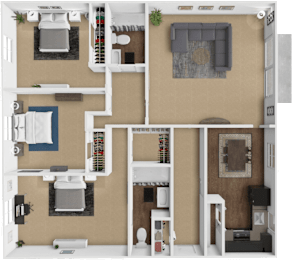 3 beds, 2 baths, 1,405 sqft, $1,499