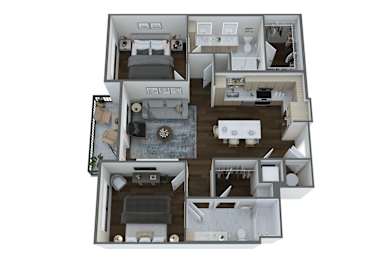 2 beds, 2 baths, 1,049 sqft, $2,314