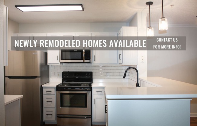 Newly Remodeled Homes Available