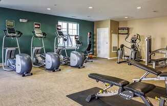 Gym at Parkside Commons Apartments Chelsea, MA