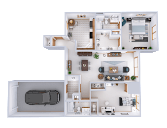 2 beds, 2 baths, 1,151 sqft, $1,713