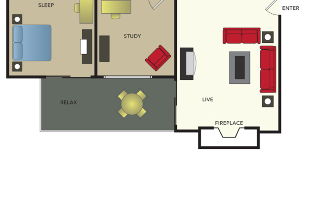2 beds, 1 bath, 810 sqft, $1,375, Unit 2158