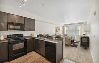 Kitchen at Maddox Apartments