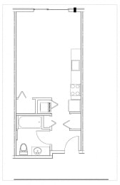 Studio, 1 bath, 440 sqft, $1,922