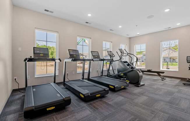 the gym at The Lodge at Overland, Rochester, Minnesota