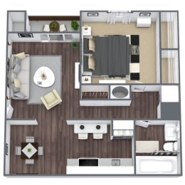 1 bed, 1 bath, 750 sqft, $1,252