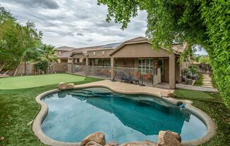 Phoenix Pool Home | 4 Bedrooms, Solar + Backyard Putting Green