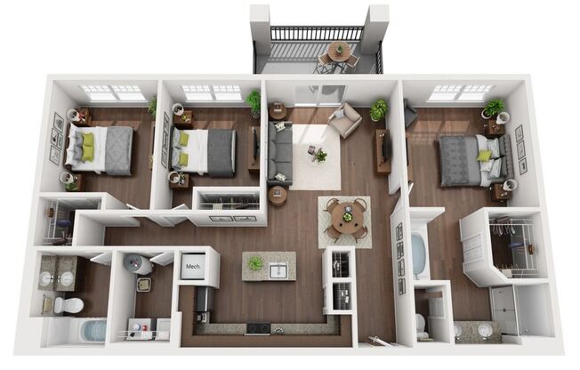 3 beds, 2 baths, 1,305 sqft, $2,620