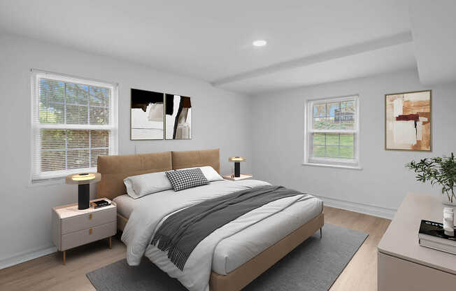 Bedroom with Hard Surface Flooring