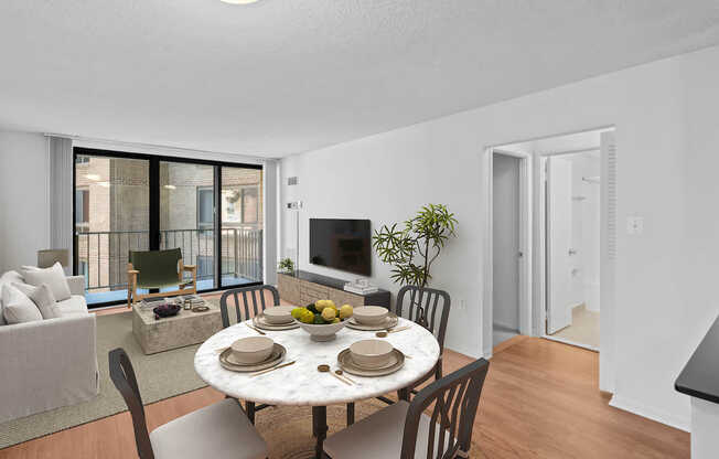 Living Room with Hard Surface Flooring