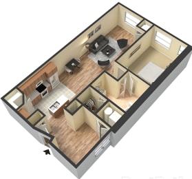 1 bed, 1 bath, 875 sqft, $1,160