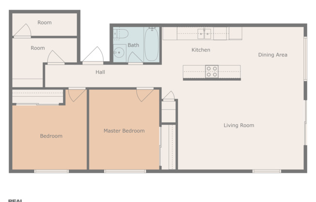 2 beds, 1 bath, 875 sqft, $1,799, Unit 1