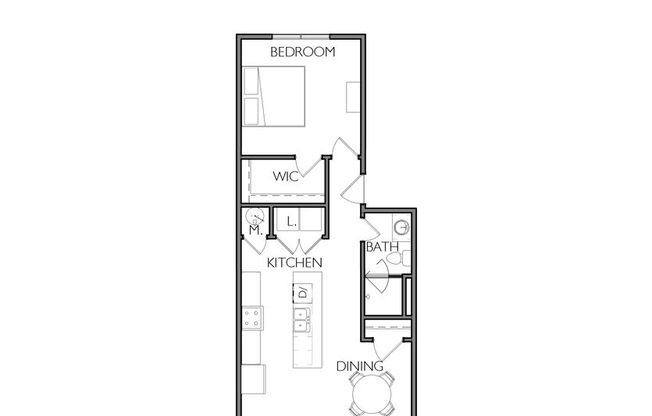 1 bed, 1 bath, 859 sqft, $1,200, Unit A202