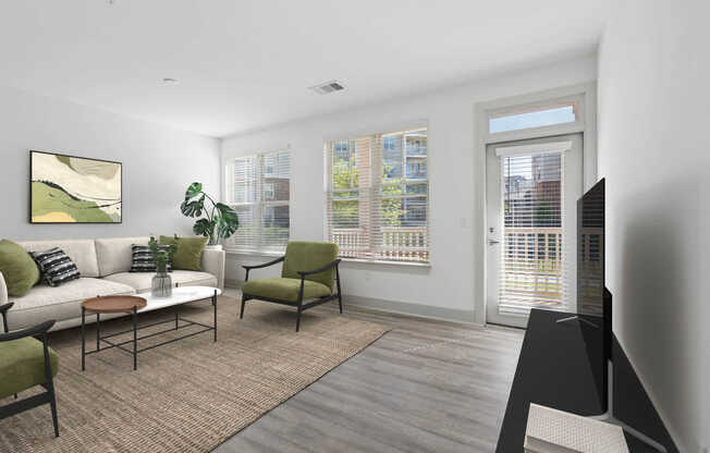 Living Room with Hard Surface Flooring